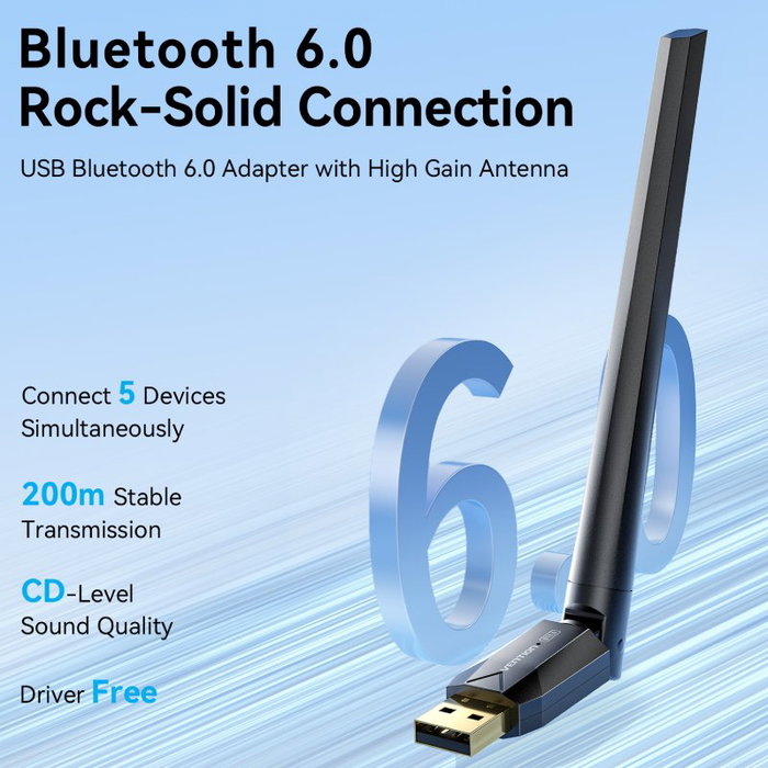 Vention Adaptador USB Bluetooth 6.0 NAMB0